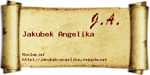 Jakubek Angelika névjegykártya